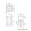 Technical Drawing Of Pivot Joint - 40 Series