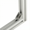 Corner Bracket - 40 Series - 40x40 - With Fixings Joining Aluminium Extrusion