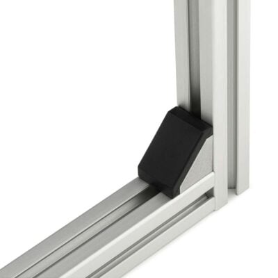 Corner Bracket - 45 Series - 45x45 - With Fixings & Cover Cap Joining Aluminium Extrusion