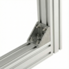 Corner Bracket - 45 Series - 90x90 - With Fixings Joining Aluminium Extrusion