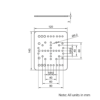Technical Drawing Of MotionRail Gantry Plate - Large - 120x140mm