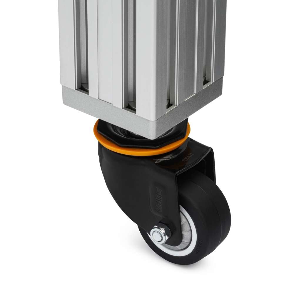 Foot Plate - 20 Series - 40x40 - M10 with castor