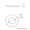 Technical Drawing Of Washer - M10