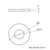 Technical Drawing Of Panel/Slot Washer - M10