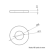 Technical Drawing Of Panel/Slot Washer - M12