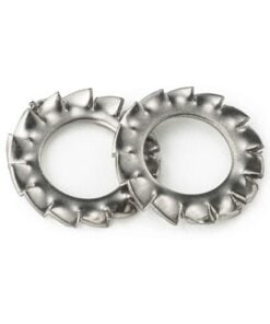2 x External Toothed Lock Washer - M14