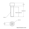 Technical Drawing of Cap Head Bolt - M14 - 60mm