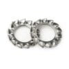 2 x External Toothed Lock Washer - M4