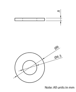 Technical Drawing Of Washer - M4