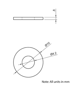 Technical Drawing Of Panel/Slot Washer - M4