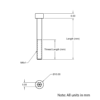 Technical Drawing of Cap Head Bolt - M6 - 40mm