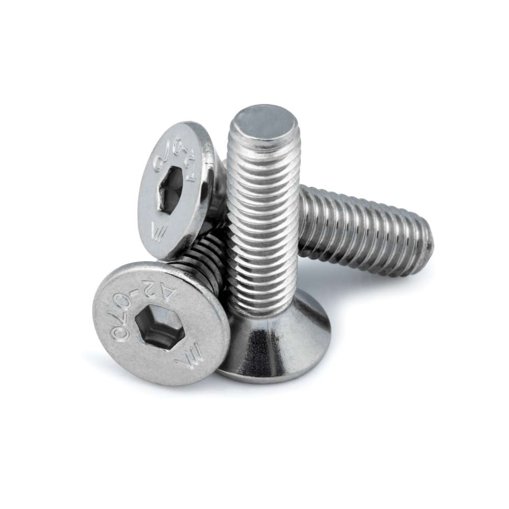 3 x Countersunk Bolt - M6 - 45mm