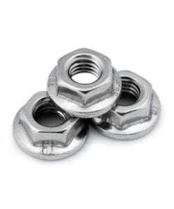 3 x Serrated Flanged Hex Nut - M8