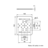 Technical Drawing Of MotionRail Gantry Plate - Medium - 100x120mm