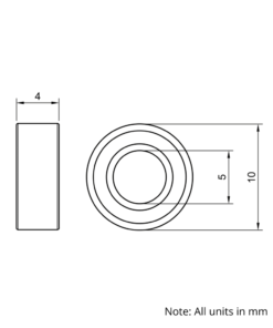 Technical Drawing Of Mini Wheel Bearing