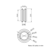 Technical Drawing Of MotionRail Wheel