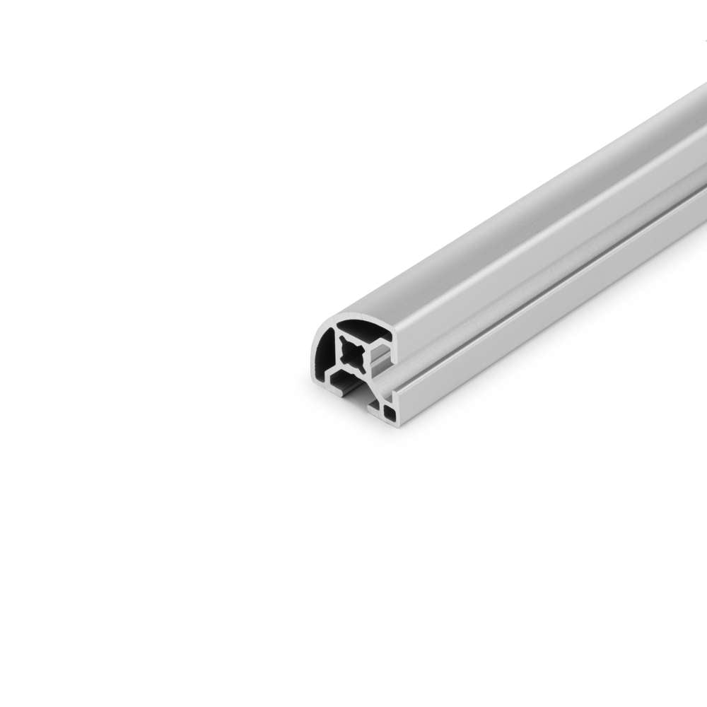 1 x Aluminium Extrusion Profile - T-Slot - 30x30mm - 90 Degree Radius - Silver - Cut to Size