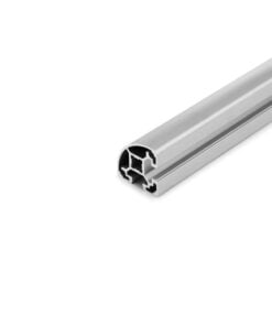 1 x Aluminium Extrusion Profile - T-Slot - 40x40mm - 90 Degree Radius - Silver - Cut to Size