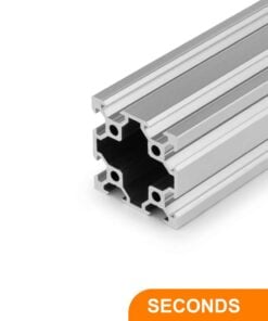 1 x Seconds - Aluminium Extrusion Profile - T/V-Slot - 20 Series - 40x40mm - 1000mm - Silver