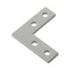 1 x Plate Connector - 90 Degree - Single Slot - 30 Series - Steel - Grey