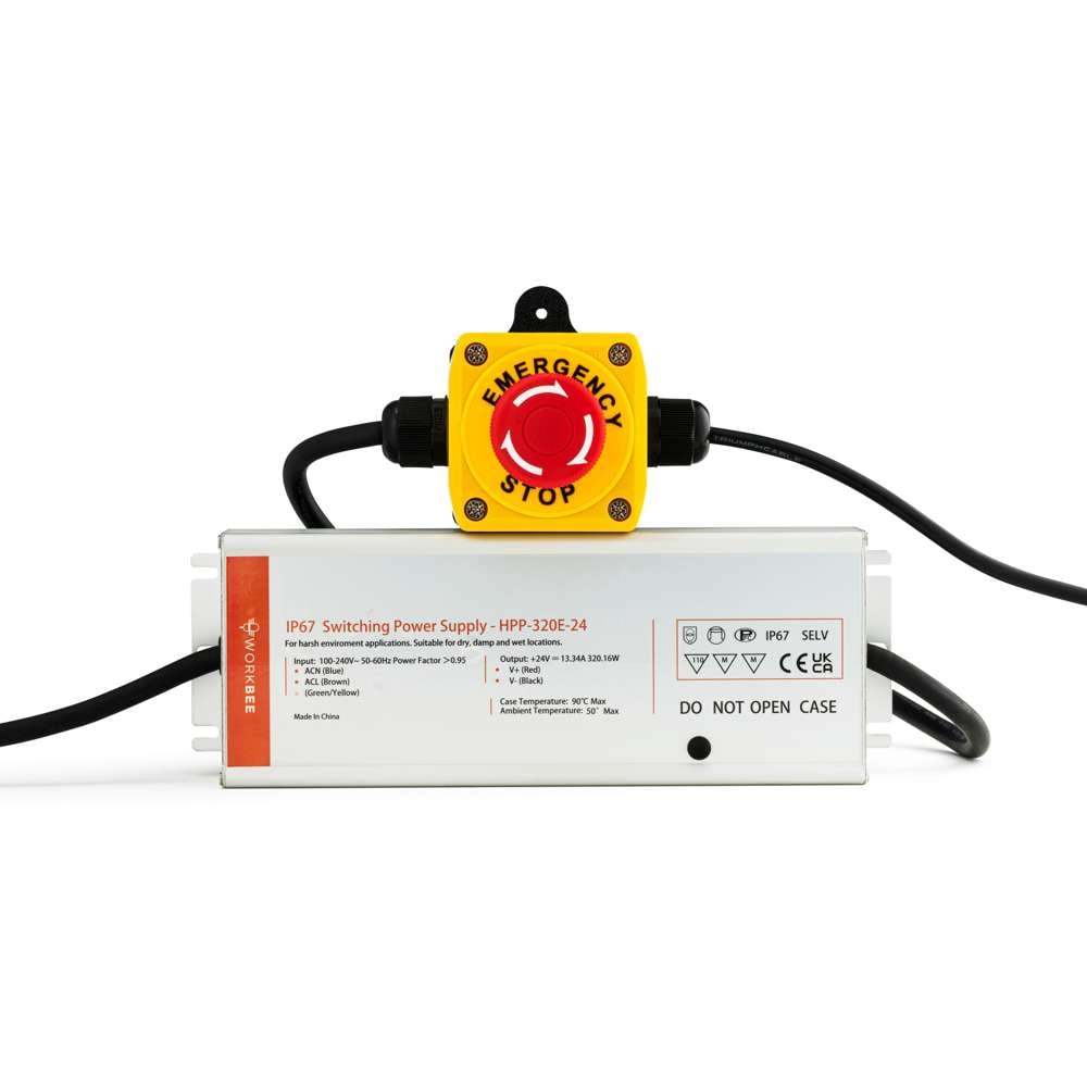 1 x WorkBee Z1+ - Replacement Power Supply & Emergency Stop - UK