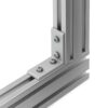 Universal Corner Bracket - 30 Series - 30x60 - With Fixings Joining Aluminium Extrusion