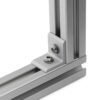 Universal Corner Bracket - 40 Series - 40x40 - With Fixings Joining Aluminium Extrusion