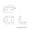 Technical Drawing Of Universal Corner Bracket - 45 Series - 90x45