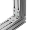 Universal Corner Bracket - 45 Series - 90x90 - With Fixings Joining Aluminium Extrusion