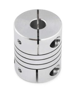 2 x Helical Beam Flexible Shaft Coupling - 1/4 - 10mm