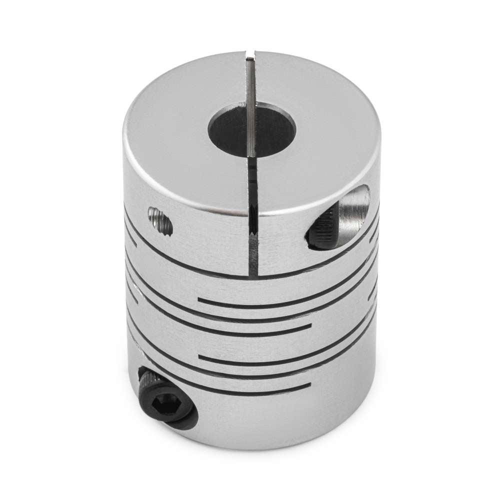 2 x Slit Beam Flexible Shaft Coupling - 1/4 - 12mm