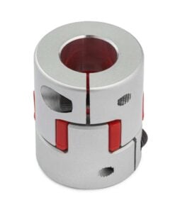 2 x Curved Jaw Flexible Shaft Coupling - 1/4 - 8mm