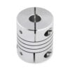 2 x Helical Beam Flexible Shaft Coupling - 1/4 - 8mm
