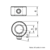 Technical Drawing Of Set Screw Shaft Collar - 5mm