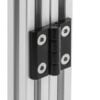 1 x Aluminium Hinge - 40 Series - Black