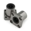 2 x Linear Square Flanged Bearing - 12mm