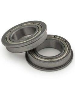 2 x Radial Flanged Bearing - Double Sealed - 12mm - Compact