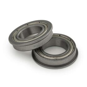 2 x Radial Flanged Bearing - Double Sealed - 12mm - Compact
