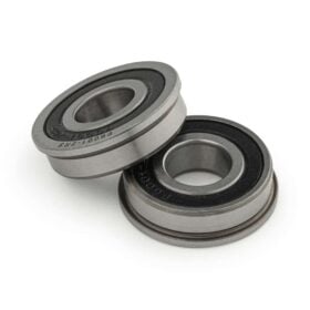 2 x Radial Flanged Bearing - Double Sealed - 12mm - Standard