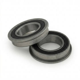 2 x Radial Flanged Bearing - Double Sealed - 8mm - Compact