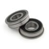 2 x Radial Flanged Bearing - Double Sealed - 8mm - Standard