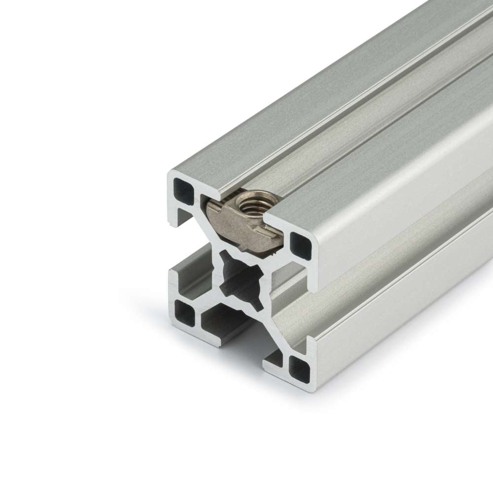 Drop In Nut - T-Slot - 40 & 45 Series - M4 - Stainless Steel Inside Aluminium Extrusion