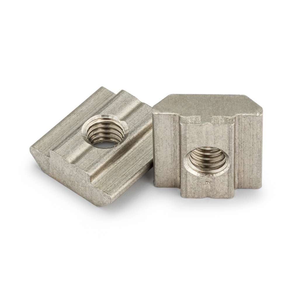 2 x Slide In Nut - T-Slot - 40 & 45 Series - M8 - Stainless Steel
