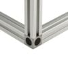 Cuboid Frame - 40 Series - 1000x1000x1000mm - Silver - Corner Connector