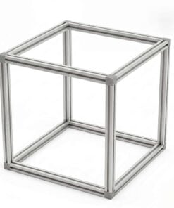Assembled Cuboid Frame - 20 Series - 500x500x500mm - Silver
