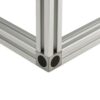 Cuboid Frame - 30 Series - 500x500x500mm - Silver - Corner Connector