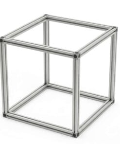 Assembled Cuboid Frame - 30 Series - 500x500x500mm - Silver