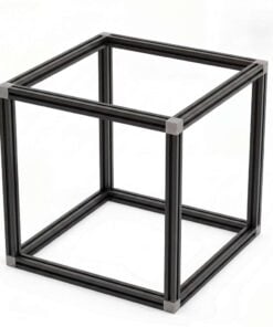 Assembled Cuboid Frame - 20 Series - 500x500x500mm - Black