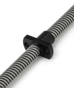 Lead Screw Round Flanged Nuts - Tr8*4-2P (2 Start) - Spanner Flat - POM On Lead Screw