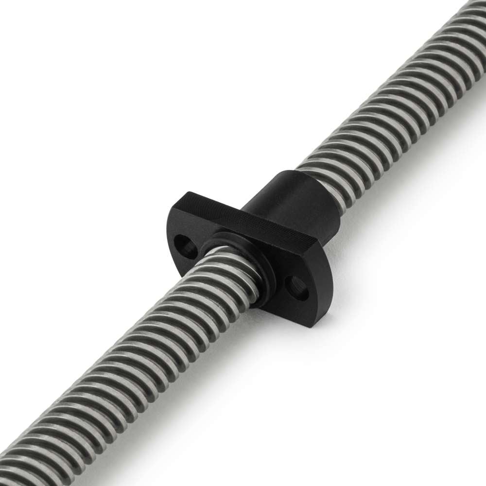 Lead Screw Round Flanged Nuts - Tr8*4-2P (2 Start) - Spanner Flat - POM On Lead Screw